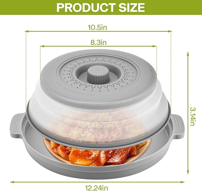 2 Pack Microwave Splatter Cover - Image 6