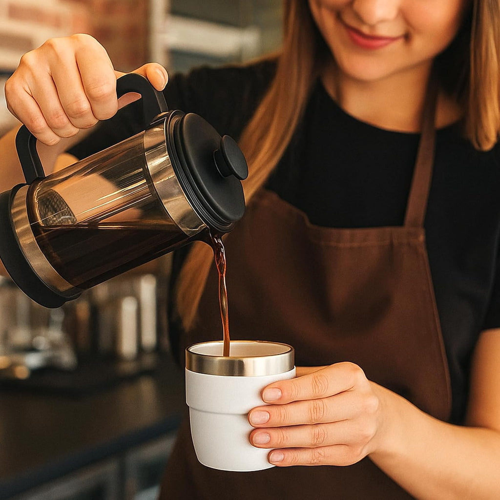 4 oz Espresso/Coffee Cups, Ceramic-Lined Double Wall Vacuum Insulated