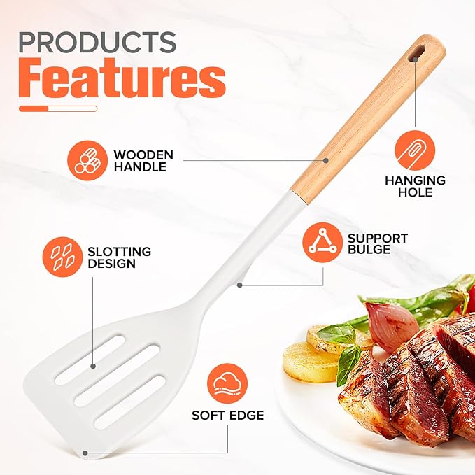 Silicone Cooking Utensils Set of 10 - Image 2