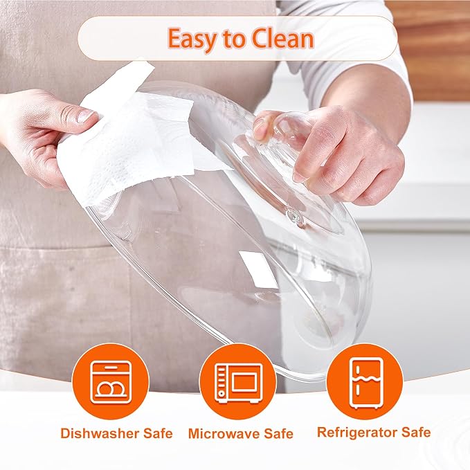10 Inch Borosilicate Glass Microwave Splatter Cover - Image 6