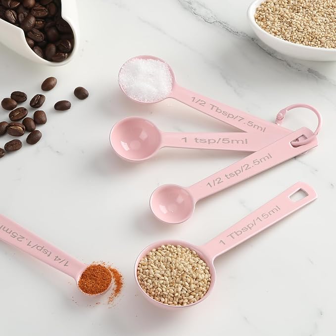 Stainless Steel Measuring Spoons Set of 5, Metal Measuring Cups and Spoons Set - Image 6