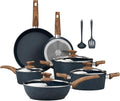 Kitchen Academy Pots and Pans Set Non Stick by KITCHENACADEMYBETTERLIVINGTHROUGHCOOKINGPERFECTION