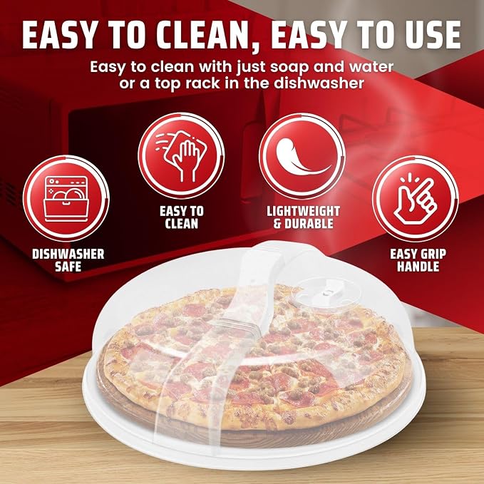 Flexzion 10.5 Inch Microwave Splatter Cover - Image 4