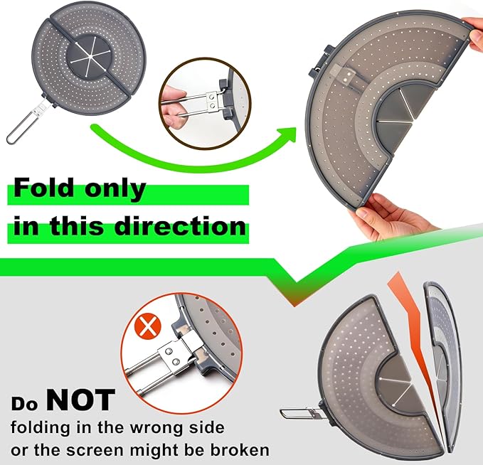 Foldable Splatter Screen with Handle - Image 3