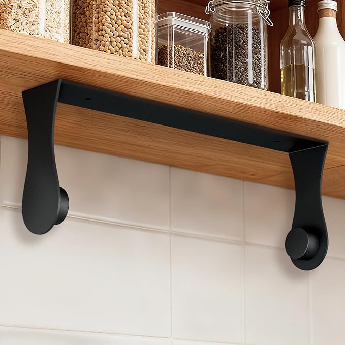 Paper Towel Holder Under Cabinet, Adhesive & Wall Mount, Under Counter Paper by Smipam