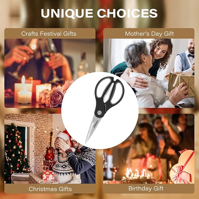 Kitchen Scissors with Magnetic Holder Heavy Duty Magnetic Scissors - Image 9