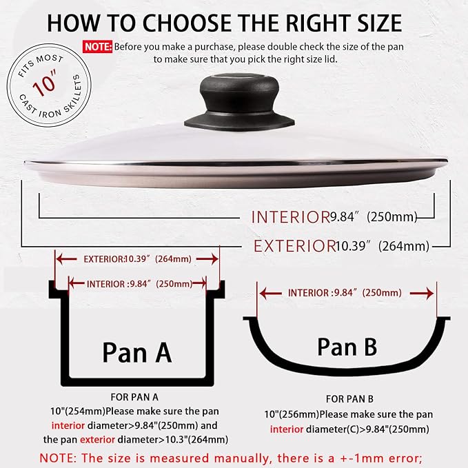 10 Inch Tempered Glass Lid Compatible - Image 2