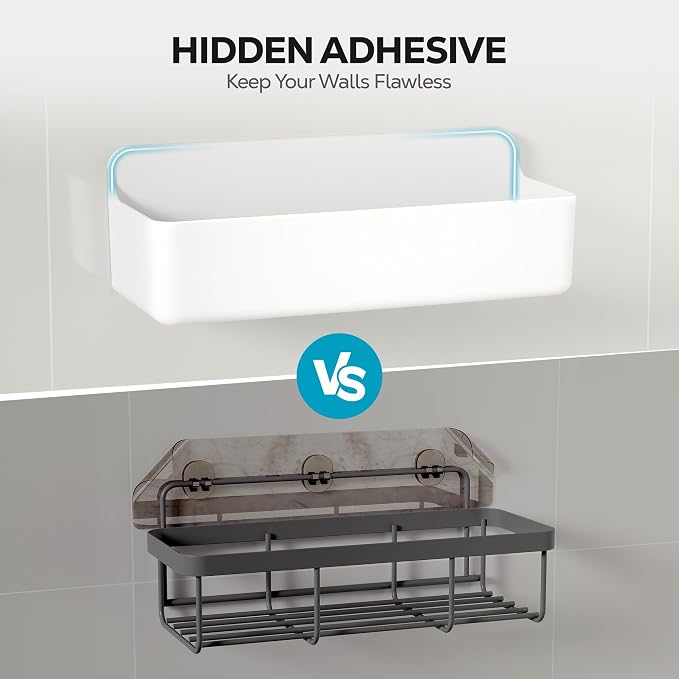 Nieifi Adhesive Wall Shelf, Shower Shelves, Shower Organizer - Image 5