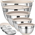 Umite Chef Mixing Bowls with Airtight Lids Set, Non-Slip Bottoms, 1.5QT by UmiteChef