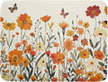 Fall Orange Wildflower Dish Drying Mat by Anyako