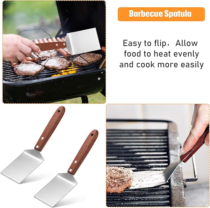 Newtay 2 Pieces Small Brownie Cookie Spatula Metal Stainless Steel Spatula - Image 5