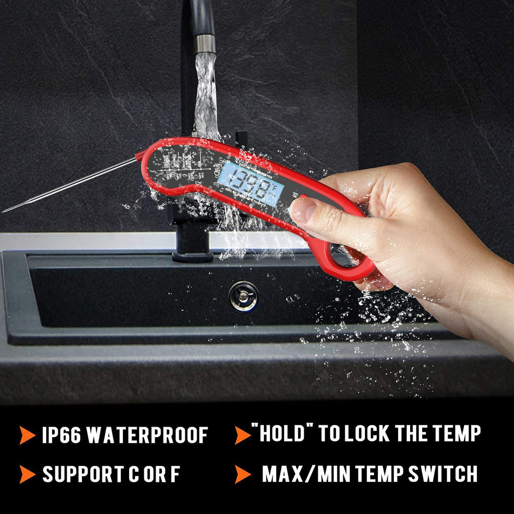 Meat Thermometer Digital, Instant Read Meat Thermometer for Grill and