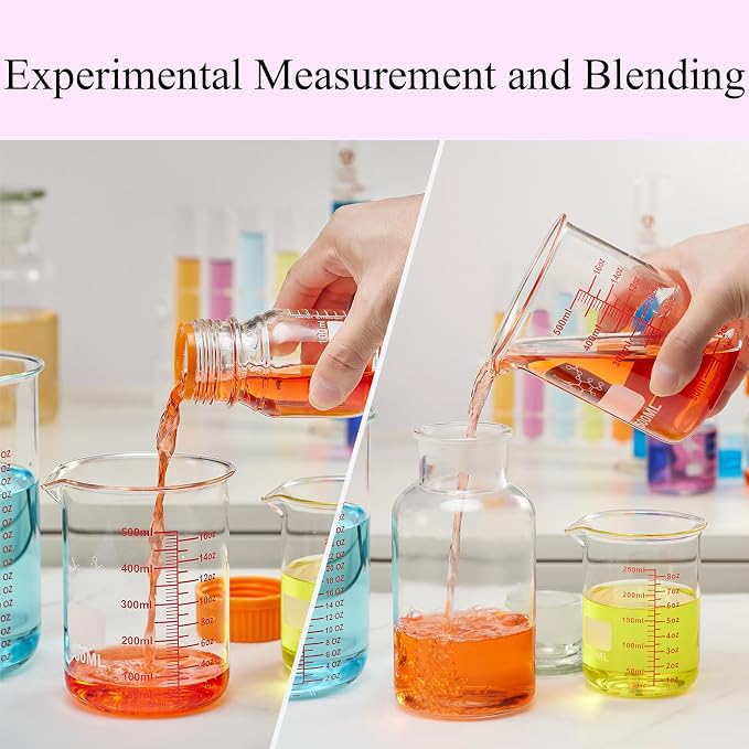 High Borosilicate Glass Measuring Cup-V-Shaped Spout, 500ml Glass Measuring - Image 6