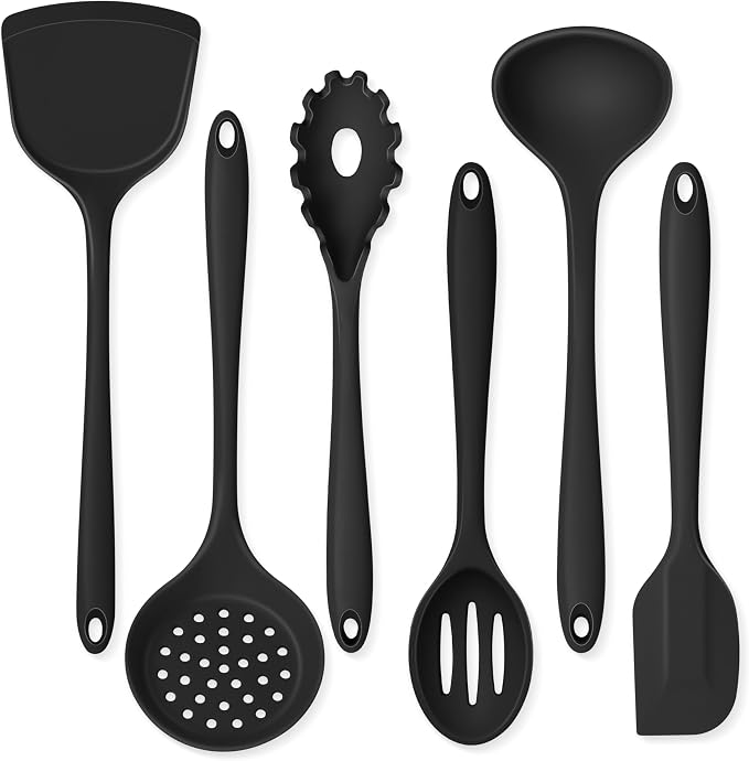 Onader Cooking Utensils Set of 6, Non Toxic & Dishwasher Safe by Onader