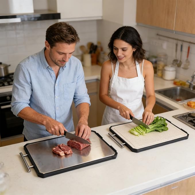Titanium Cutting Board for Kitchen, Double Sided Titanium Cutting Board - Image 7