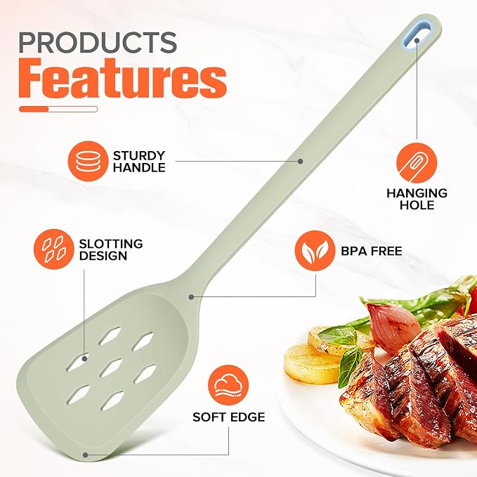 Large Silicone Utensils Set of 7 - Image 4