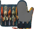 Various Herbs and Spices Oven Mitts and Pot Holders Sets Non-Slip Silicone by Unknown