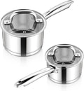 E-far Stainless Steel Saucepan - 1QT & 2QT by E-far