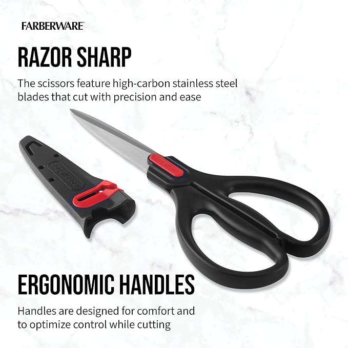 Farberware Self-Sharpening Stainless Steel All-Purpose Shears - Image 4