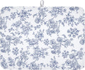 Blue Floral Dish Drying Mat for Kitchen Counter Chinoiserie Flower Microfiber by Unknown