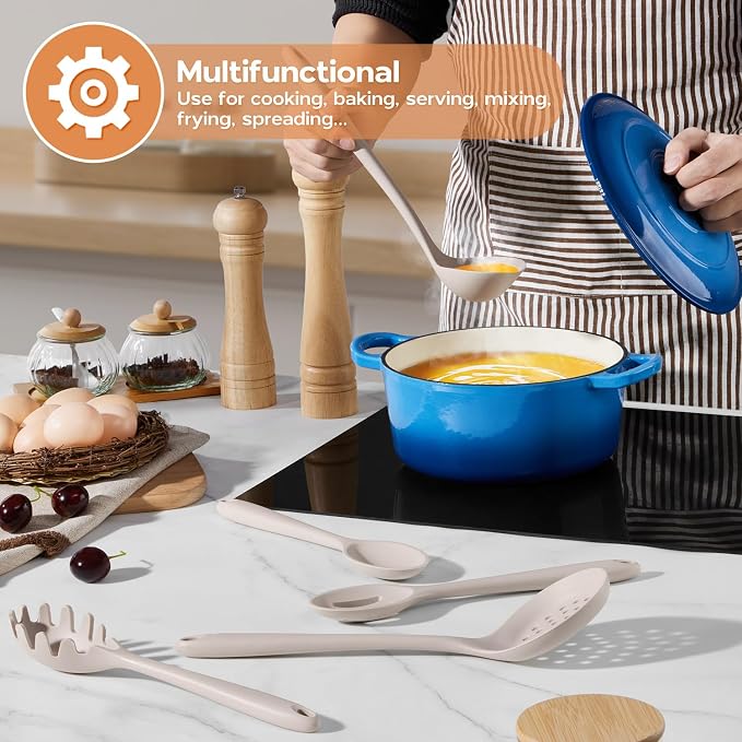 Onader Silicone Cooking Utensils Set of 10, Kitchen Utensils - Image 8