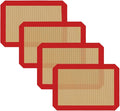 Small Silicone Baking Mats, 11-4/5x8-1/4 Inch Quarter Sheet Size, Non Stick by VCHOMY