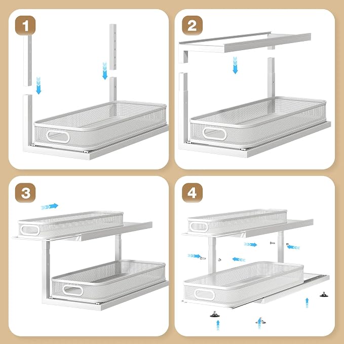 2-Pack 21.3 IN Depth Under Sink Organizer - Image 6