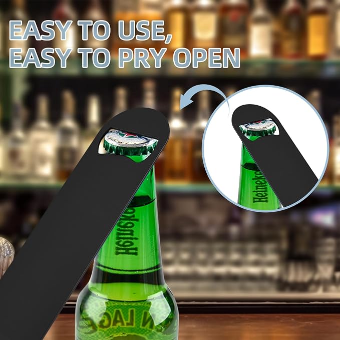 25 Pack Flat Beer Bottle Opener 7 inch Stainless Steel Flat Bottle Opener Beer - Image 4