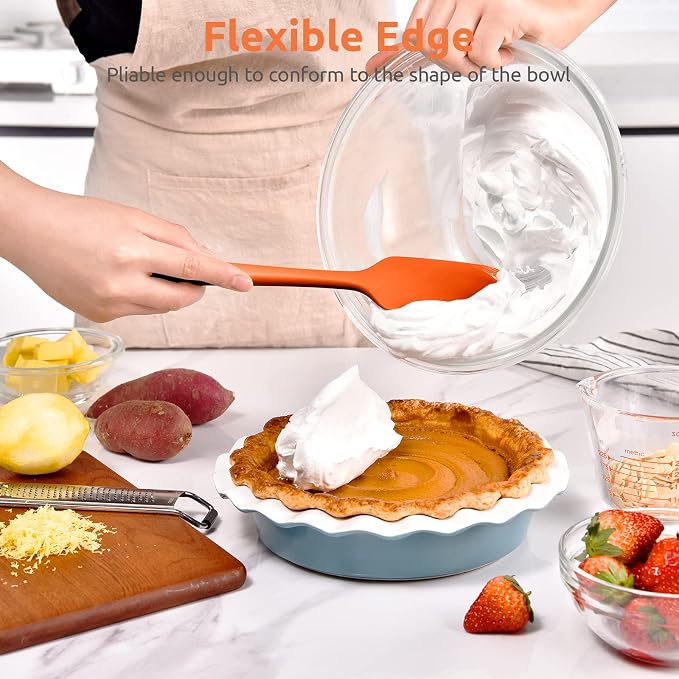 Heat Resistant Silicone Large Spatula: U-Taste 600ºF High Heat Flexible 11.38in - Image 4