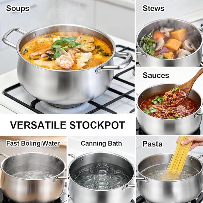 Tifanso Stainless Steel Stock Pot - Image 5