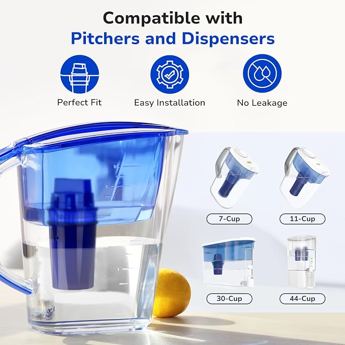 Fil-Fresh 6-Pack PURWater Filter Replacement, PURPlus Water Pitchers and - Image 2