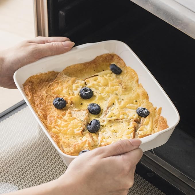 HOMBENE 1.2 QT Ceramic Baking Dish, Lasagna Pan - Image 4