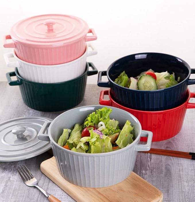WHJY Blue Colorful Ceramic Casserole Dish - Image 6