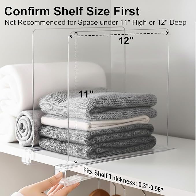 SortNStore Shelf Dividers Purse Organizer - Image 3