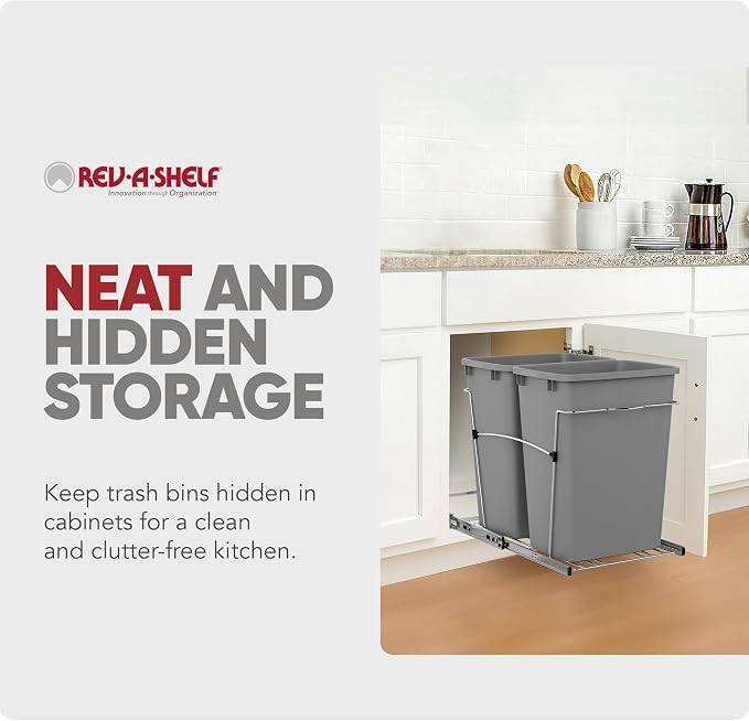 Rev-A-Shelf Double Pullout Trash Can - Image 5