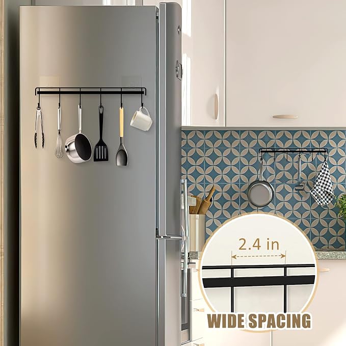 Kitchen Utensil Hanger, Adhesive Utensil Holder Wall Mount Kitchen Rack Rail - Image 5