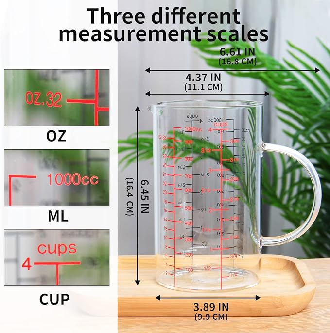 77L Glass Measuring Cup, High Borosilicate Glass Measuring Cup - Image 5