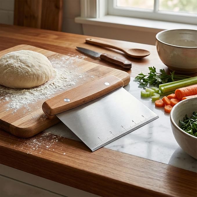 Dough Cutter, Kitchen Scraper, Food Scraper, Bench Scraper Kitchen Tool - Image 4