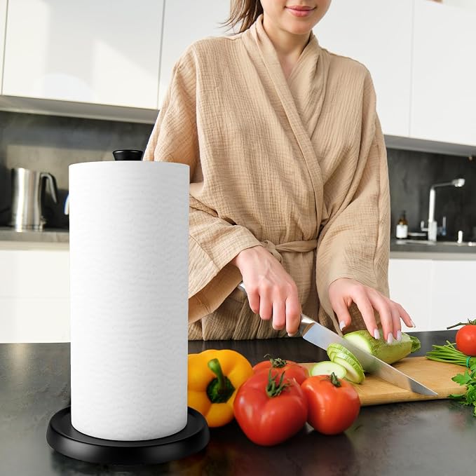 Countertop Paper Towel Holder, Premium Stainless Steel Kitchen Roll Holder - Image 9