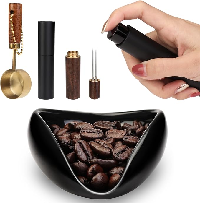 4Pcs Coffee Bean Dosing Cup, Spray Bottle, Spoon and Stirrer Tool Set, Coffee by FWUNYVN