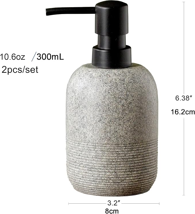 GalDal 2pcs/Set Grey Soap Lotion Dispenser - Image 4