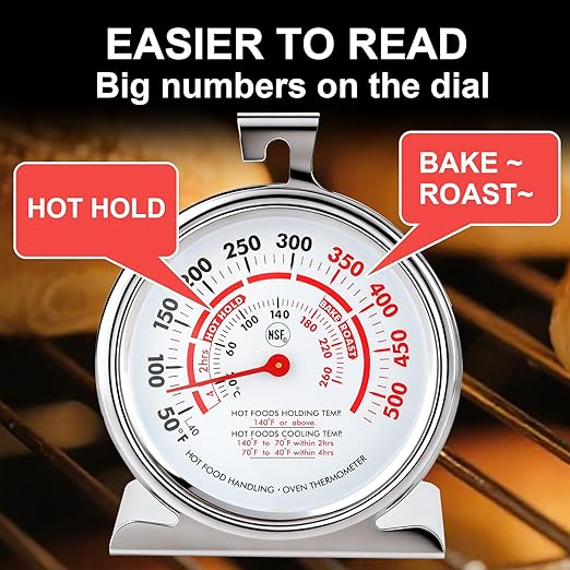 CloudHand Oven Thermometer for Gas/Electric Oven, Oven Temperature Gauge - Image 5