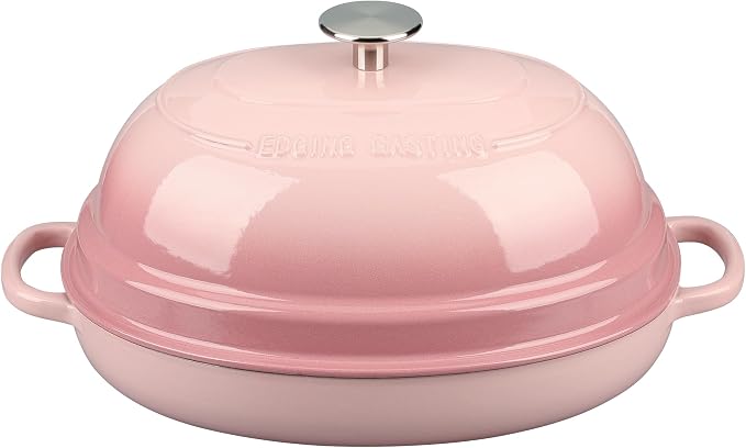 EDGING CASTING Enameled Oval Cast Iron Dutch Oven Pot - Image 6
