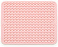 Silicone Drying Mat 16 × 12 – Pink Rose Non-Slip Sink Mat by Unknown