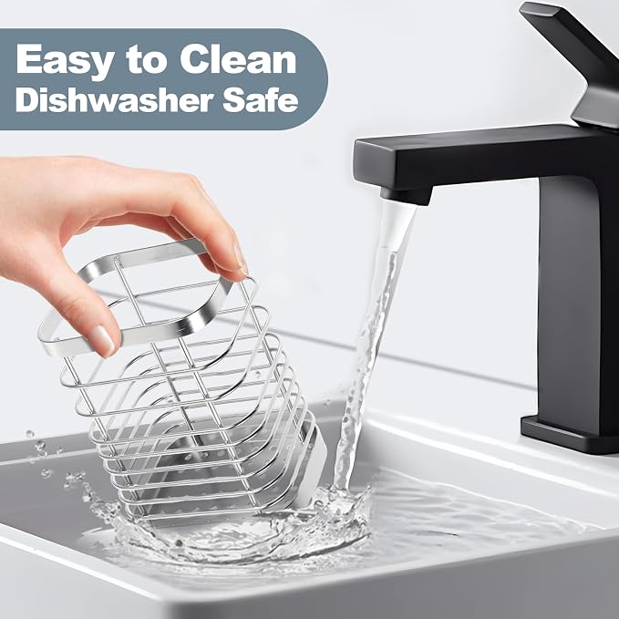 Utensil Holder, Stainless Steel Utensil Drying Rack - Image 4