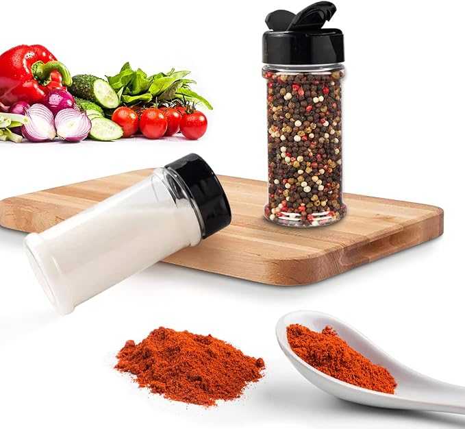 RoyalHouse 12 Pack 5.5 Oz Plastic Spice Jars - Image 5