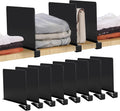 JOY DECOR 8 Pack Acrylic Matte Black Shelf Dividers by JOY+DECOR