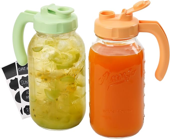 Soligt Glass Mason Jar Pitchers by SOLIGT