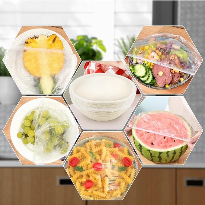 200pcs Reusable Shower Caps for Sourdough Bread Proofing, Plastic Covers - Image 7
