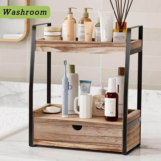 Boulphia 2-Tier Bathroom Organizer Countertop, Bathroom Sink Organizer - Image 7